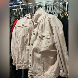 Zara light pink jean jacket